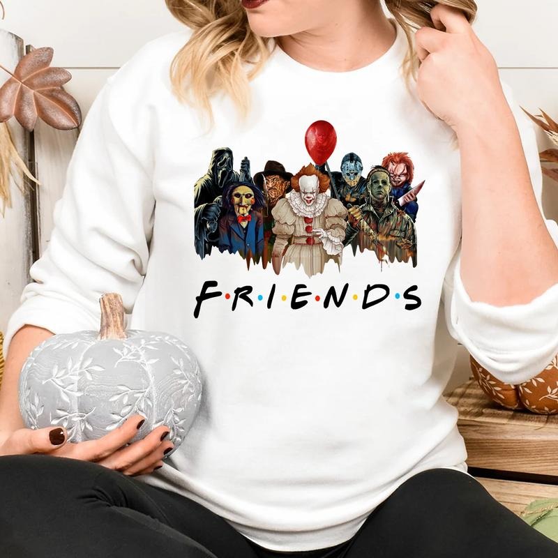 Friends T Shirt, Friends Halloween TShirt, Friends Halloween Sweatshirt, Spooky Halloween Shirt, Halloween Friends...