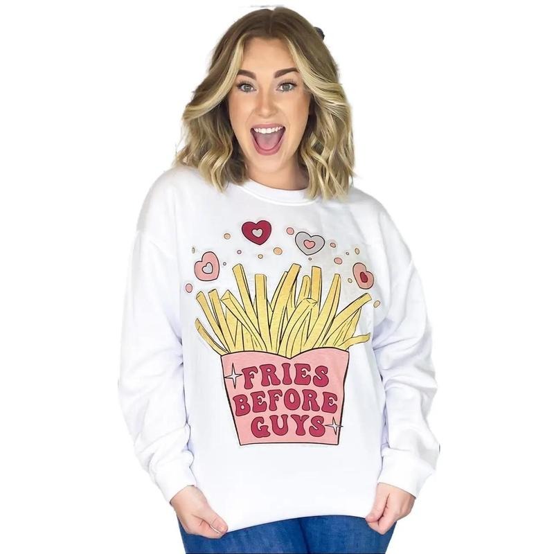 Fries Before Guys Sweatshirt T-Shirts, Hoodie | UrbanDripWear.com