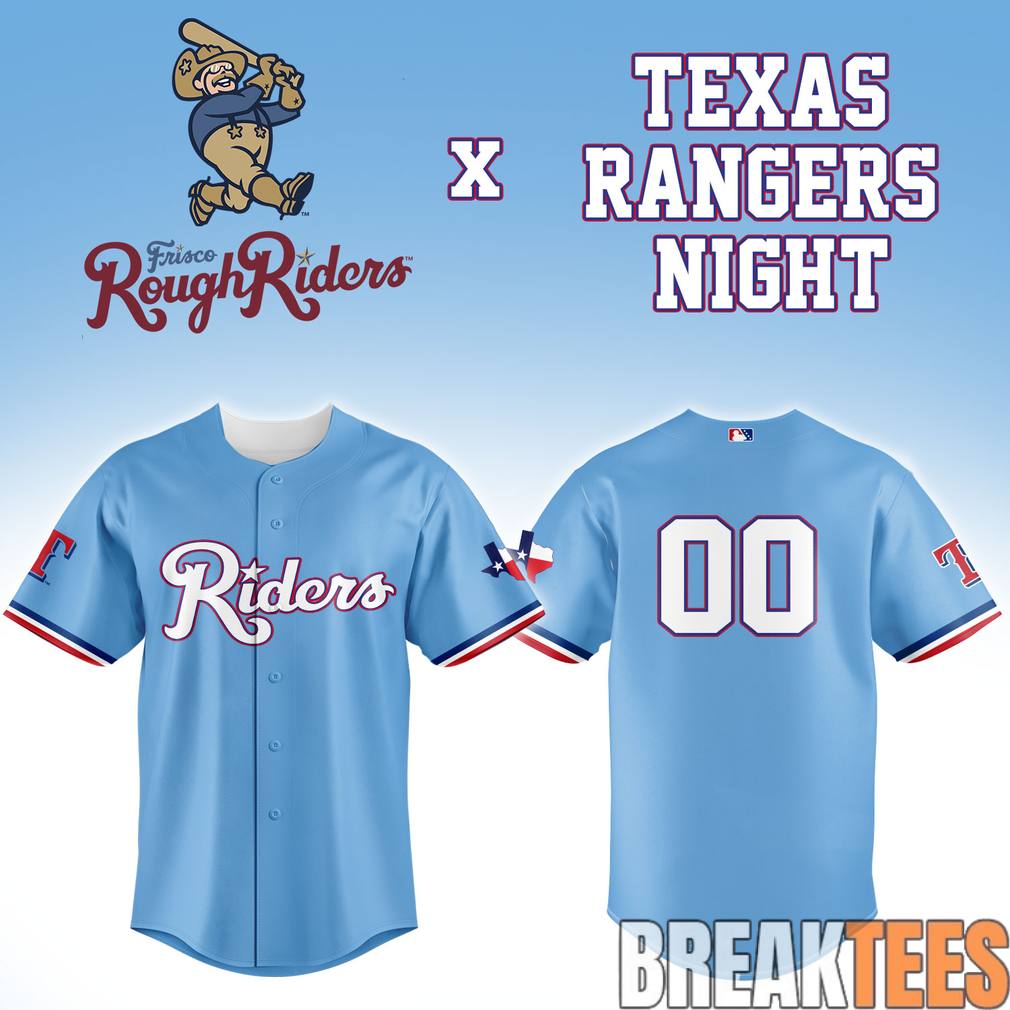Frisco RoughRiders x Texas Rangers Night Custom Baseball Jersey