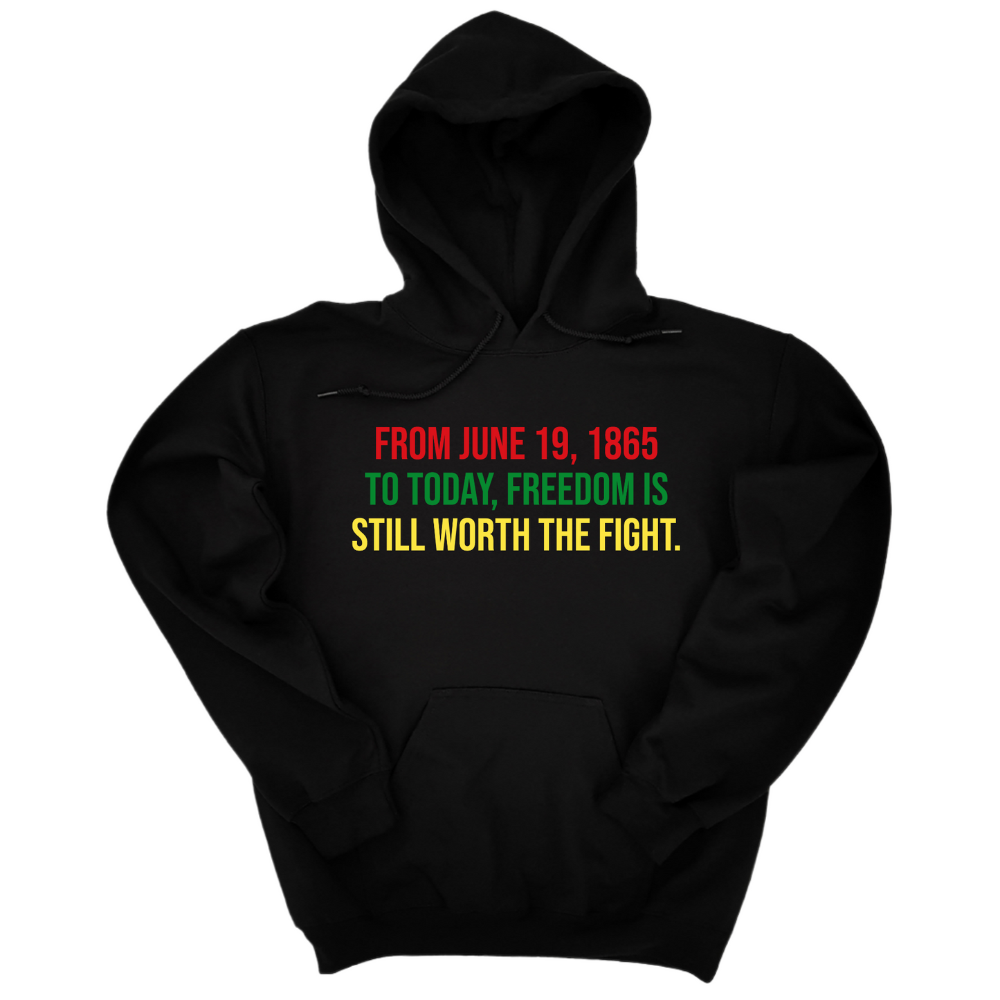 From June 19, 1865 to Today, Freedom Is Still Worth the Fight Unisex Hoodie