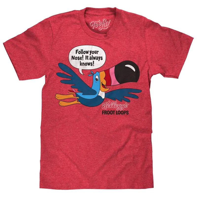 Froot Loops Toucan Sam T-Shirt - Red Hoodie, Sweatshirt | UrbanDripWear.com