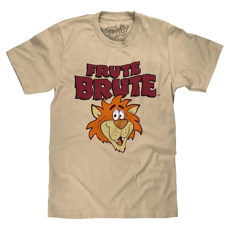 Frute Brute Cereal Retro 70s Cartoon Werewolf T-Shirt - Cream graphic tee 90s Hoodie, Sweatshirt | UrbanDripWear.com