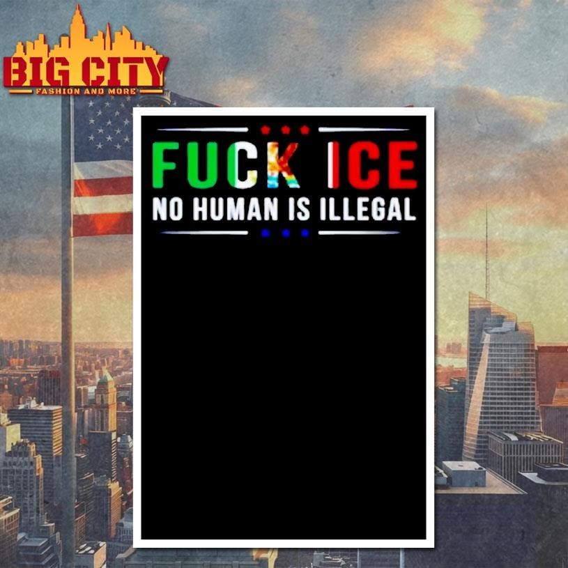 Fuck Ice No Human Is Illegal Mexico Flag Shirt