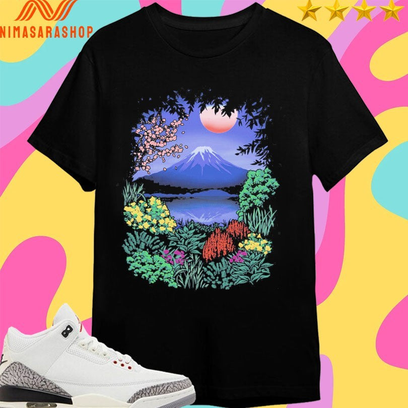 Fuji Bloom Mount Fuji Scenery Shirts