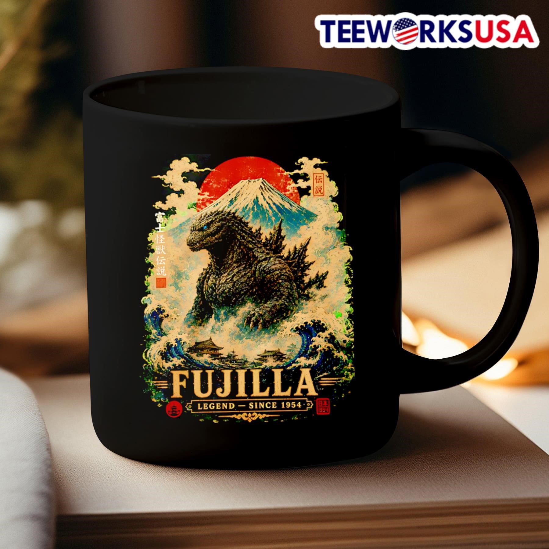 Fujilla Legend Since 1954 Godzilla Mount Fuji Japan Shirt