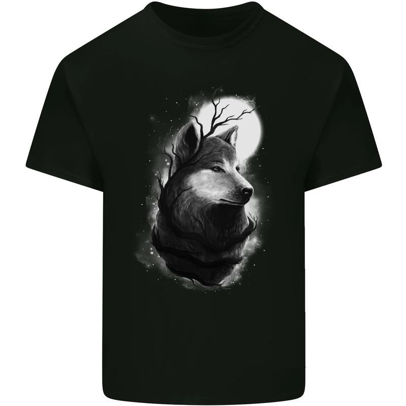 Full Moon Wolf Werewolves Wolves Mens Cotton T-Shirt Tee Top Made in USA Hoodie, Sweatshirt | UrbanDripWear.com