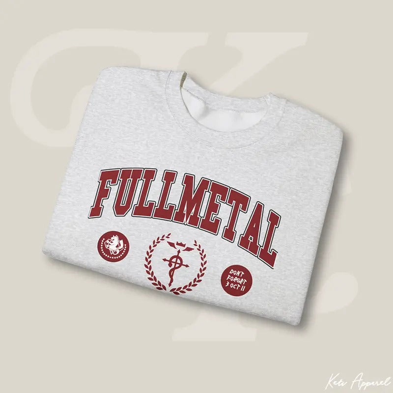 Fullmetal Alchemist Brotherhood Varsity Sweatshirt Casual Clothing T-Shirts, Hoodie | UrbanDripWear.com