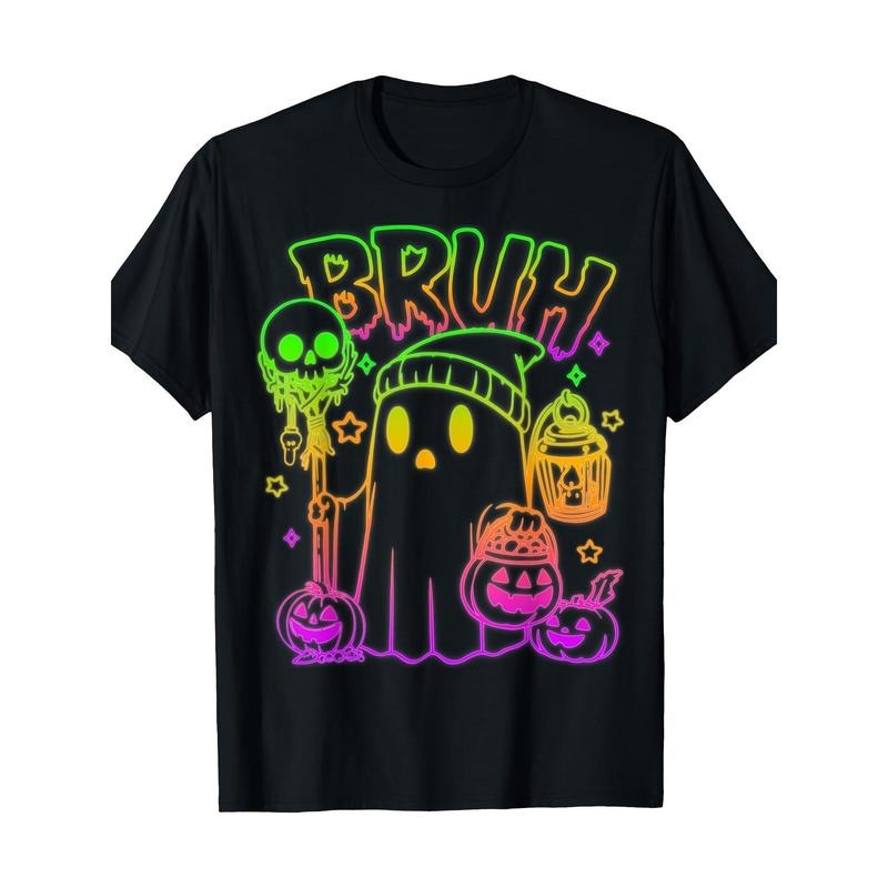 Fun Halloween Cute Ghost Trick or Treat T-shirt Made in USA Hoodie, Sweatshirt | UrbanDripWear.com