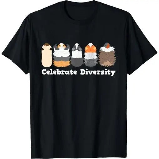 Funny 'Celebrate Diversity' Cute Shirt for Guinea Pig Lovers T-Shirt Made in USA Hoodie, Sweatshirt | UrbanDripWear.com