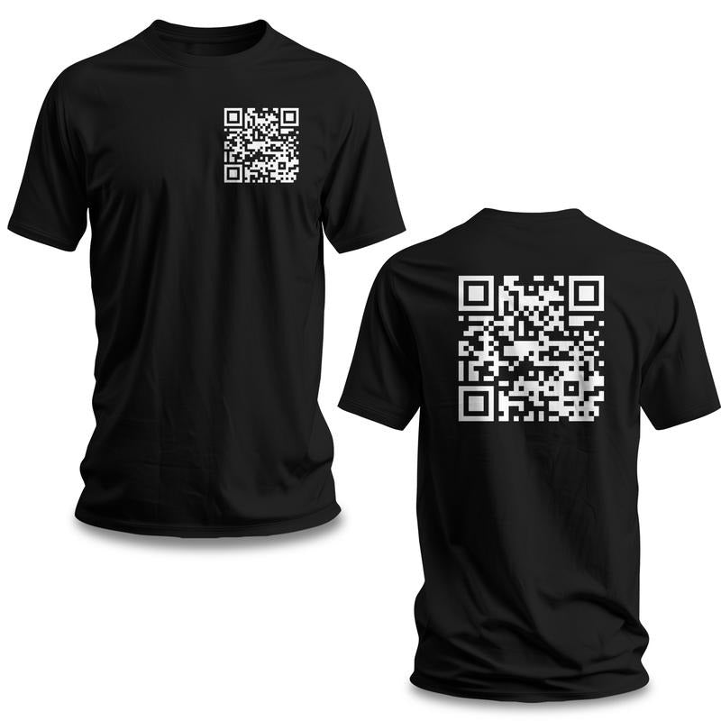 Funny "FU" QR Code Men's T-Shirt - Funny Shirt - Gag Gift Hoodie, Sweatshirt | UrbanDripWear.com