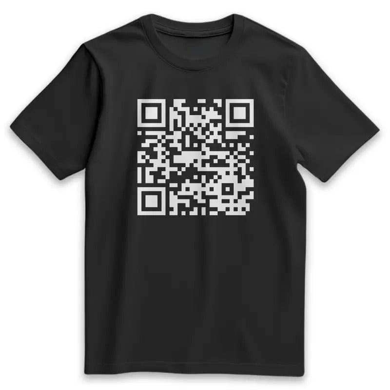 Funny "FU" QR Code Men's T-Shirt (TALL SIZES) Hoodie, Sweatshirt | UrbanDripWear.com