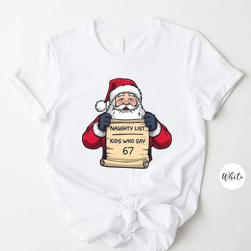 Funny 'Kids Who Say 67' Santa Christmas Shirt Hoodie, Sweatshirt | UrbanDripWear.com
