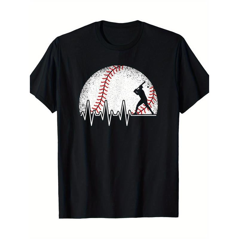 Funny Baseball Heartbeat Baseball Player T-Shirt-100% Cotton-220g made in usa Hoodie, Sweatshirt | UrbanDripWear.com