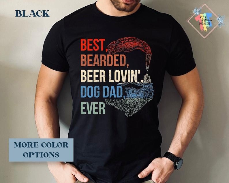 Funny Bearded Dad Shirt Dog Dad Gift For Men Daddy Tshirt Grandpa Hoodie, T-shirt and sweater Sweatshirt | UrbanDripWear.com