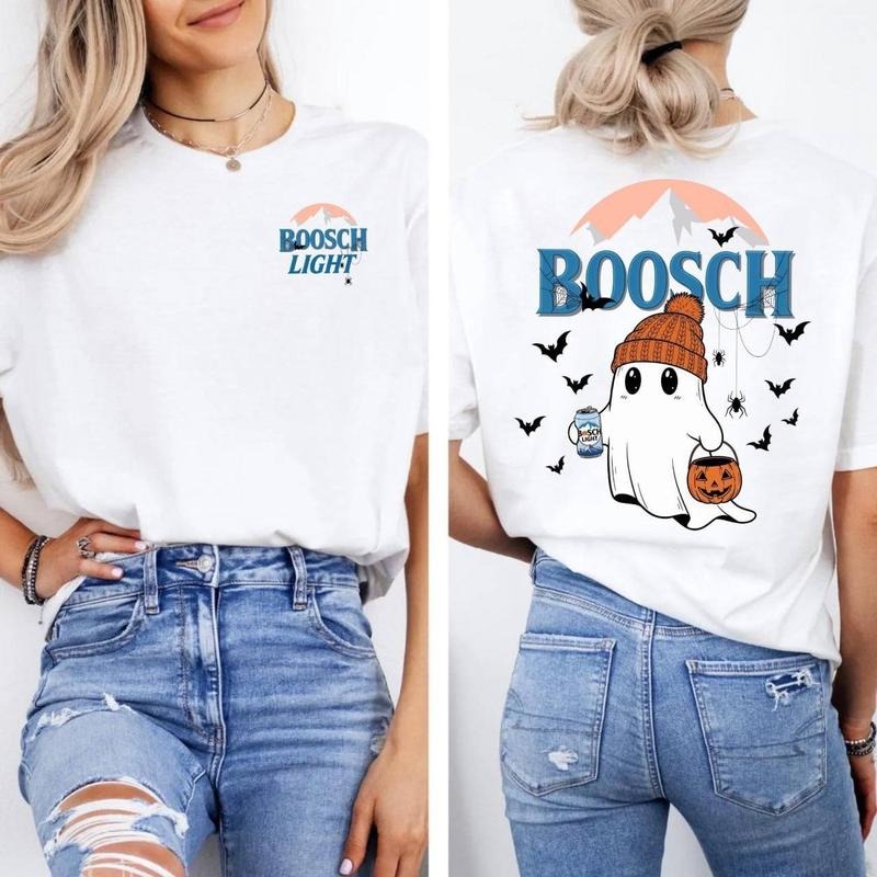 Funny Boosch Hallowen Shirt, Cute Ghost Shirt Gift, Halloween 2025 Shirt Hoodie, Sweatshirt | UrbanDripWear.com