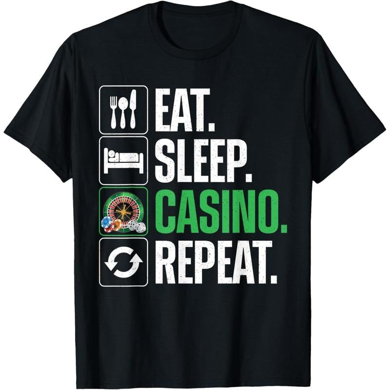 Funny Casino Design For Men Women Gambling Casino Gambler T-Shirt made in usa Hoodie, Sweatshirt | UrbanDripWear.com