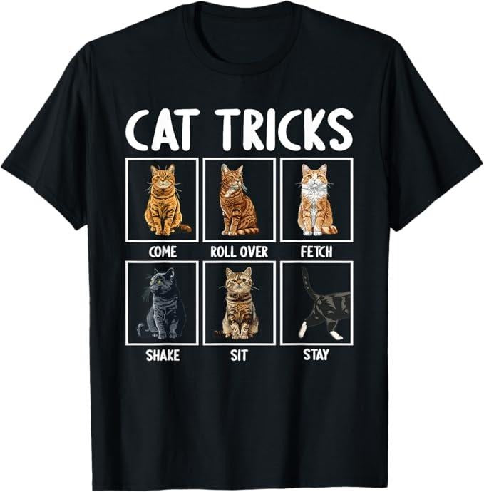 Funny Cat Shirts, Cats Funny Cat Tricks T-Shirt - Menswear Top Hoodie, Sweatshirt | UrbanDripWear.com