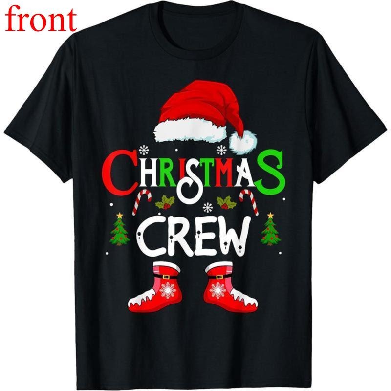 Funny Christmas crew Xmas Squad santa Family Pajamas 2025 T-Shirt Hoodie, Sweatshirt | UrbanDripWear.com