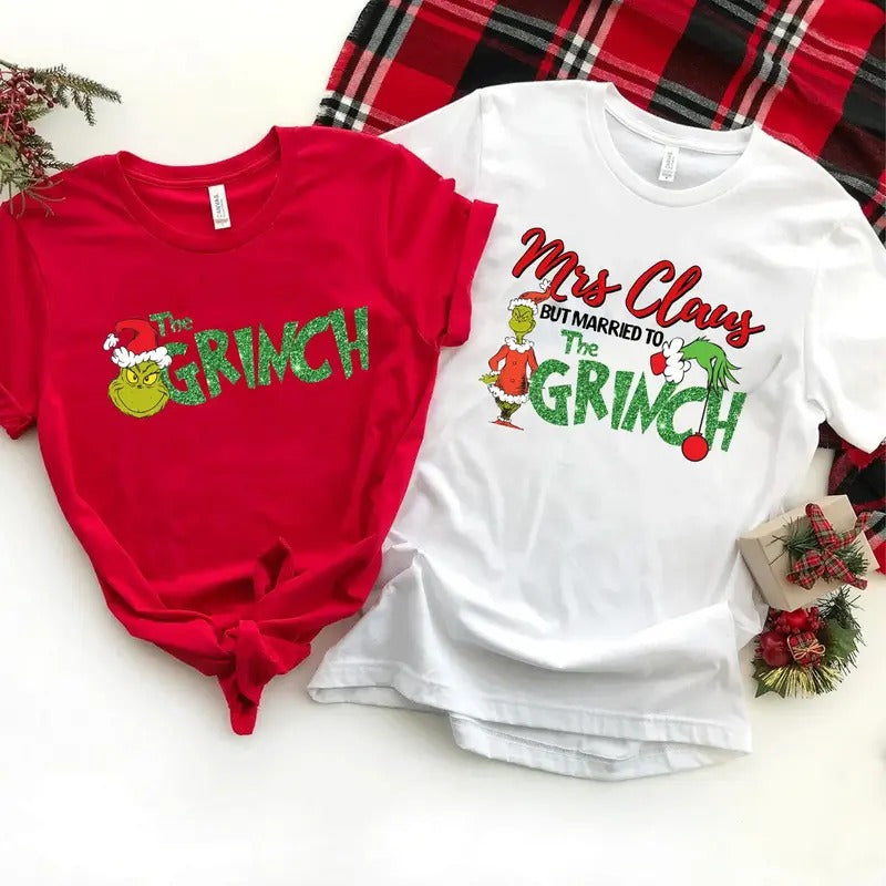 Funny Couple Matching Shirts, Christmas Hubby Wifey Matching T-Shirt, Christmas Sweatshirt, Funny Pajamas Couple Shirt Hoodie