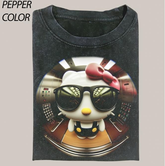 Funny Cute Cat In The Elevator Comfort Colors T-shirt, Vintage Cartoon Movie Graphic Tee, Gift For Boyfriend, Unisex...