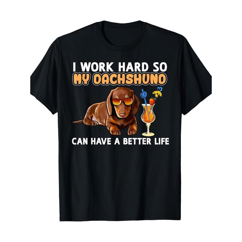 Funny Dachshund Shirt Dachshund Lover Gifts 220g 100% CottonT-Shirt made in usa Hoodie, Sweatshirt | UrbanDripWear.com