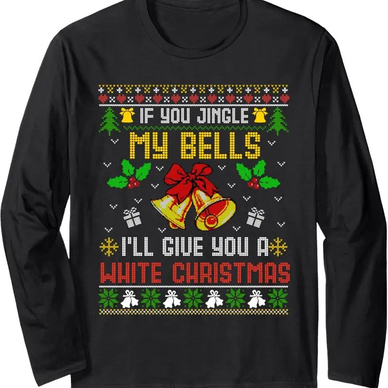Funny Dirty Ugly Christmas Sweater Santa For Mens Xmas Long Sleeve T-Shirt Hoodie, Sweatshirt | UrbanDripWear.com