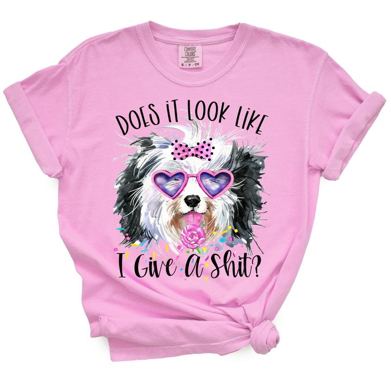 Funny Does It Look Like I Give A Shit Dog TShirt Hoodie, Sweatshirt | UrbanDripWear.com