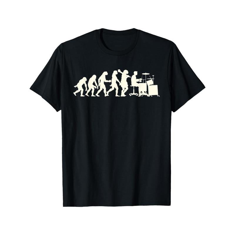 Funny Drummer Gifts Drumming Drums Evolution T-Shirt Made in USA Hoodie, Sweatshirt | UrbanDripWear.com