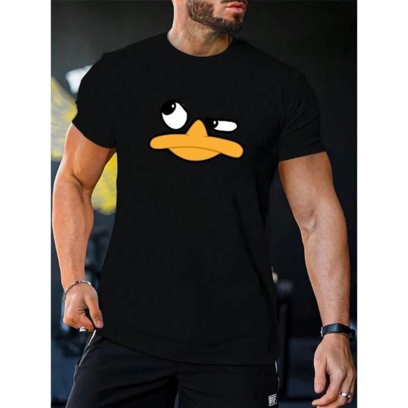 Funny Duck Print T-Shirt