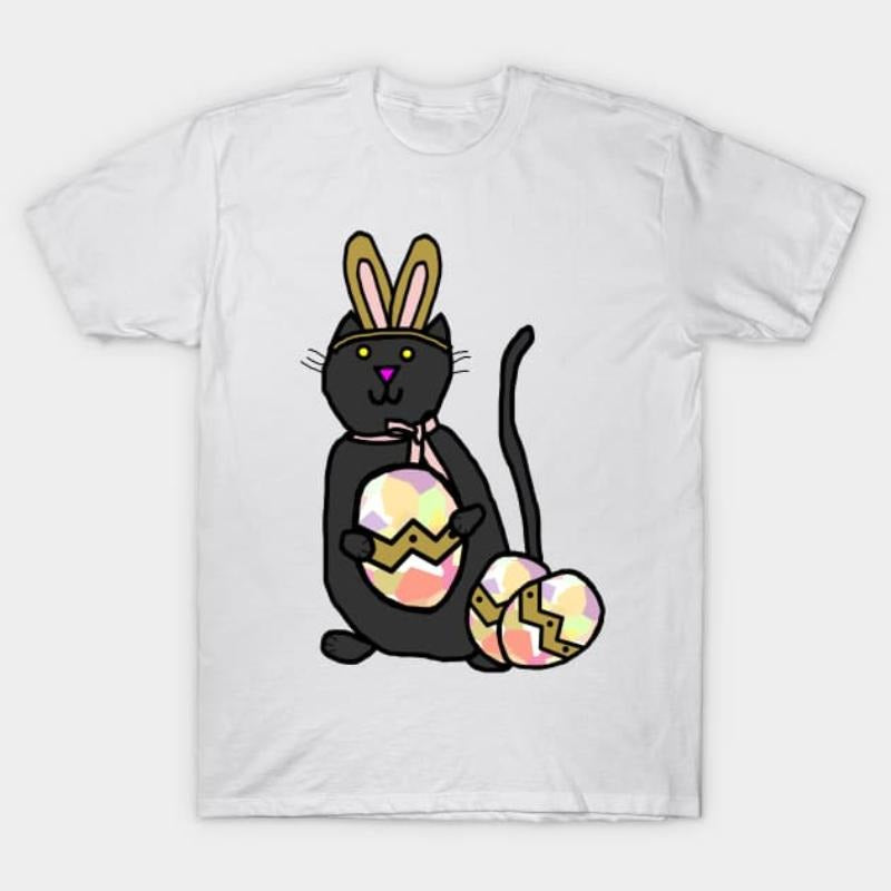 Funny Easter Bunny Ears Cat T-Shirt Hoodie, Sweatshirt | UrbanDripWear.com