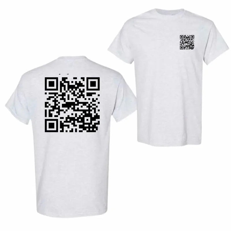 Funny FU QR Code Menswear T-Shirt