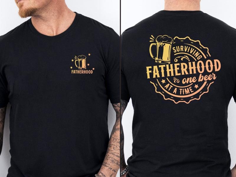 Funny Fathers Day Shirt Surviving Fatherhood One Beer At A Time Fathers Day Shirt Fathers Day Shirt Fathers Day Gifts...