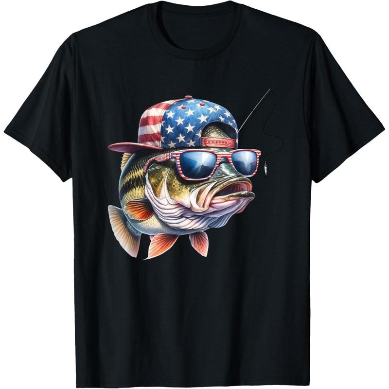 Funny Fishing & Fisherman Gift American Flag T-Shirt made in usa Hoodie, Sweatshirt | UrbanDripWear.com