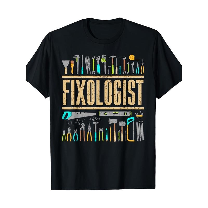 Funny Fixologist Gift Cool Handyman Carpenter Men Women DIY T-Shirt - 220g made in usa Hoodie, Sweatshirt | UrbanDripWear.com
