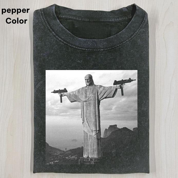Funny Gangster Rio De Janeiro Statue T Shirt, Funny Graphic T-shirt, Unisex Movie Shirt Menswear Womenswear Hoodie,...
