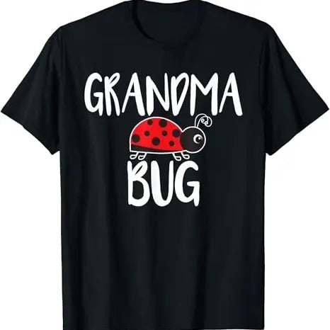 Funny Grandma Shirt, Gift For Grandmother, Grandma Bug Ladybug T-Shirt Casual Cotton Top Hoodie, Sweatshirt