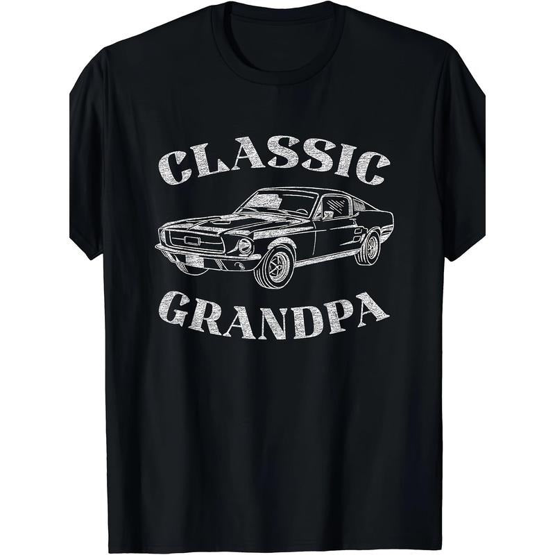 Funny Grandpa Classic Car Graphic T-Shirt Made in USA Hoodie, Sweatshirt | UrbanDripWear.com