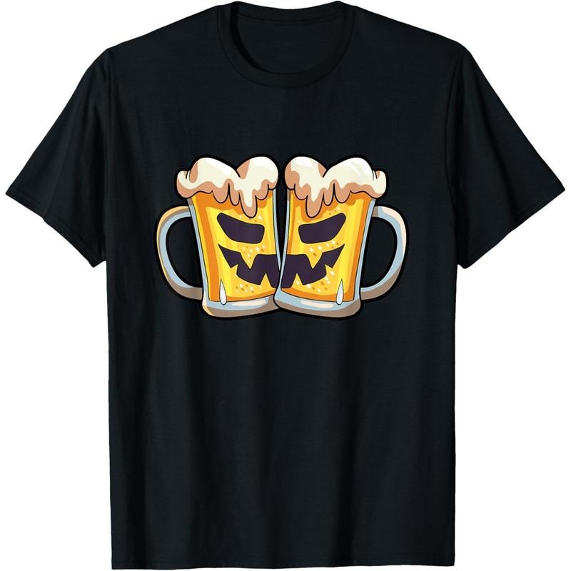 Funny Halloween Shirt Men Beer Lover Scary Pumpkin Face T-Shirt  made in us Hoodie, Sweatshirt | UrbanDripWear.com