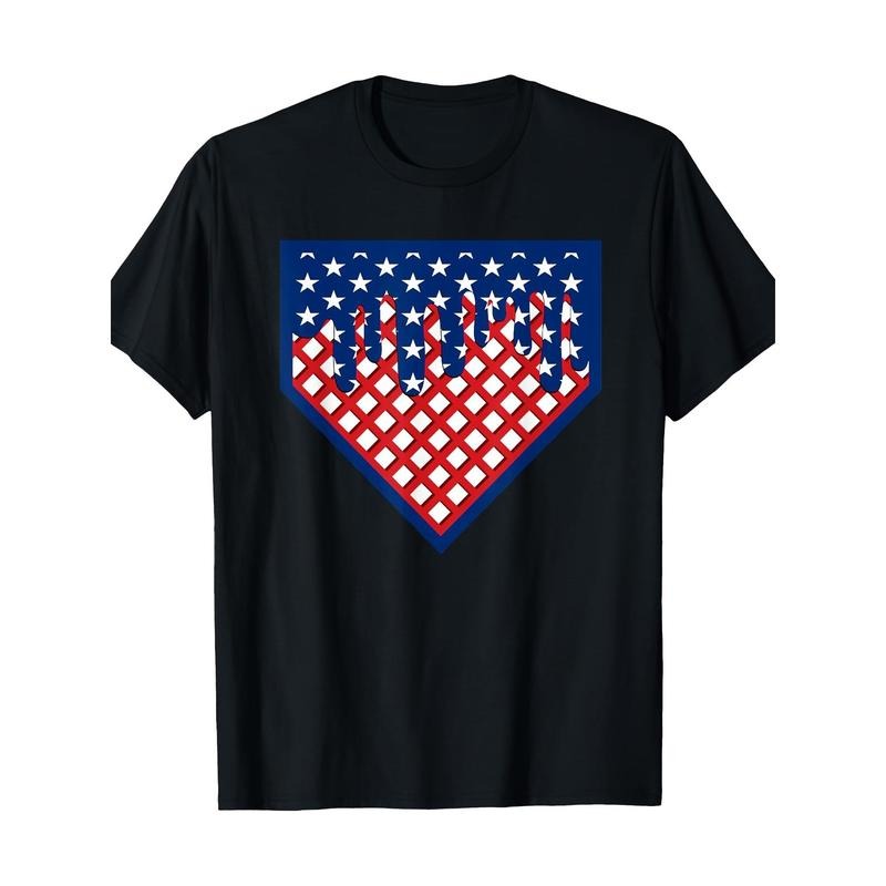 Funny Home Plate Drip- Ice Cream Softball& Baseball T-Shirt, Men's T-shirt, 220g made in usa Hoodie, Sweatshirt