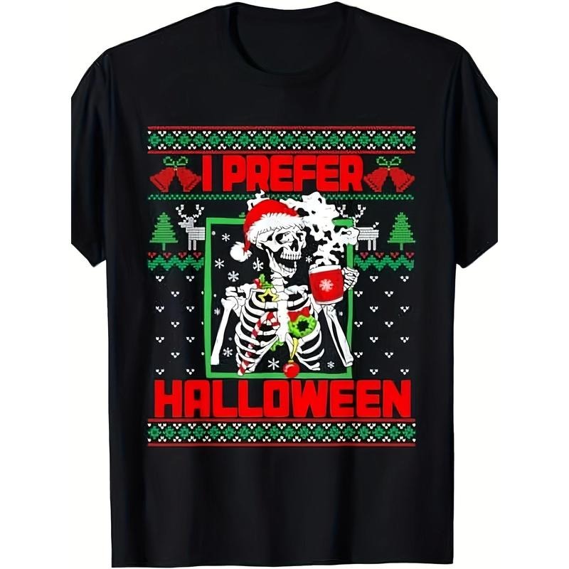 Funny I Prefer Halloween Ugly Christmas Sweater Men's T-Shirt made in usa Hoodie, Sweatshirt | UrbanDripWear.com
