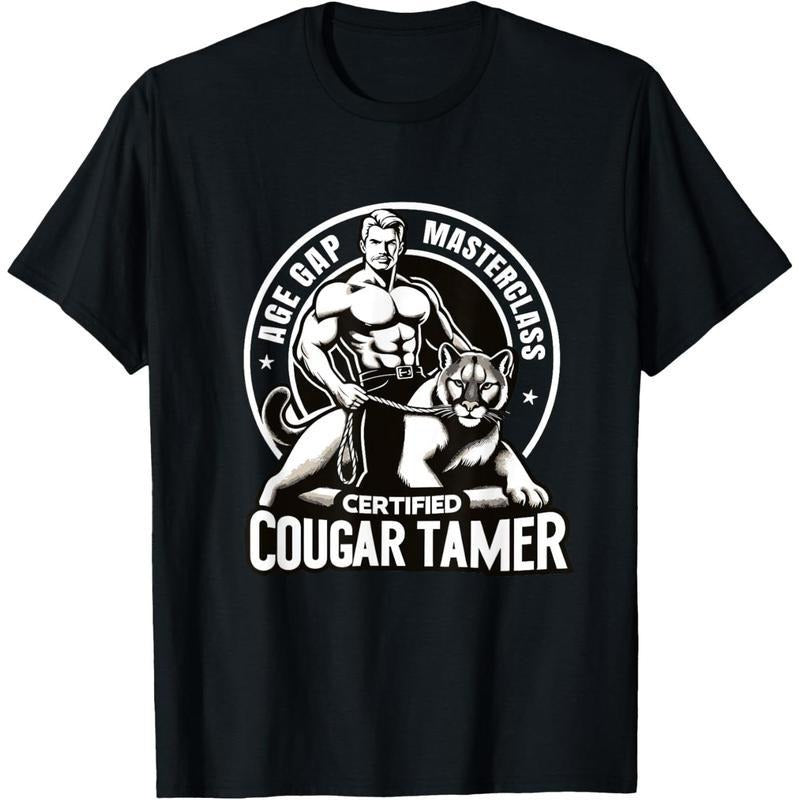 Funny Inappropriate Humor Certified Cougar Tamer Gag T-Shirt Made In USA Hoodie, Sweatshirt | UrbanDripWear.com