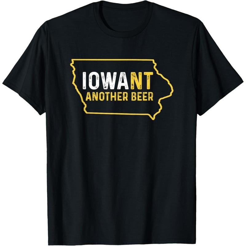 Funny Iowa Beer Distressed Iowa State Map T-Shirt  made in us Hoodie, Sweatshirt | UrbanDripWear.com