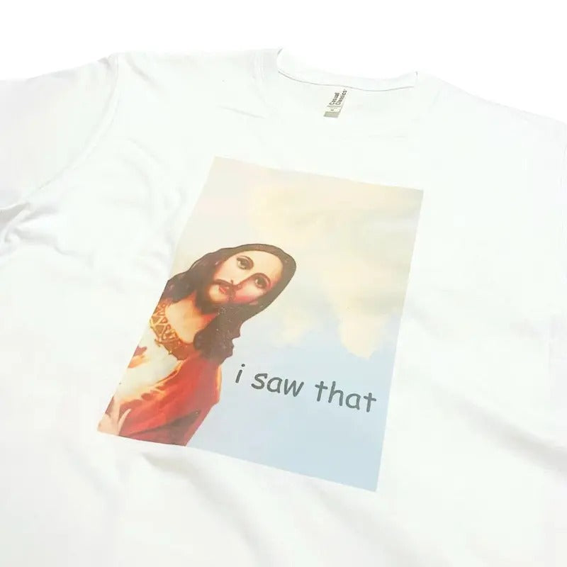 Funny Jesus 'I Saw That' Meme T-Shirt Christian T-shirt Hoodie, Sweatshirt | UrbanDripWear.com