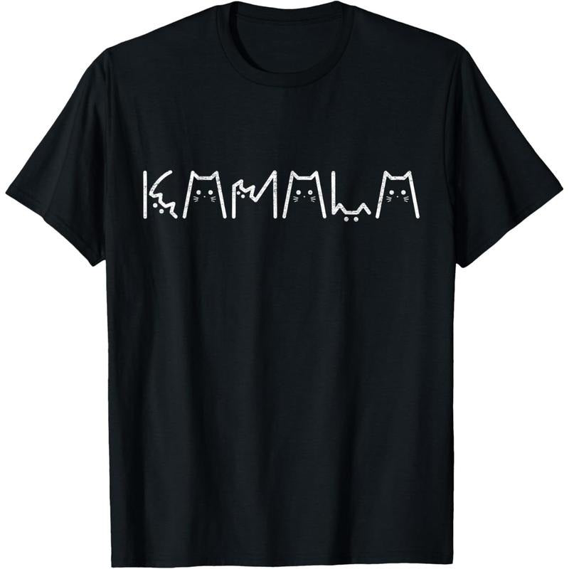 Funny Kamala Harris Cat Lettering Positive Cute kamala Cat T-Shirt made in usa Hoodie, Sweatshirt | UrbanDripWear.com