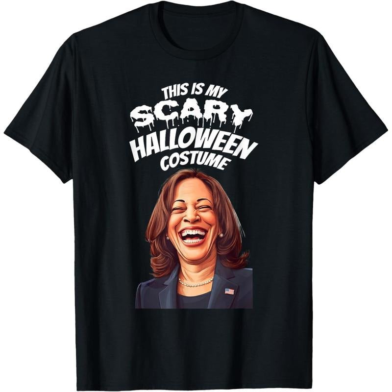 Funny Kamala Harris Scary Halloween Gag President Costume T-Shirt made in usa Hoodie, Sweatshirt | UrbanDripWear.com