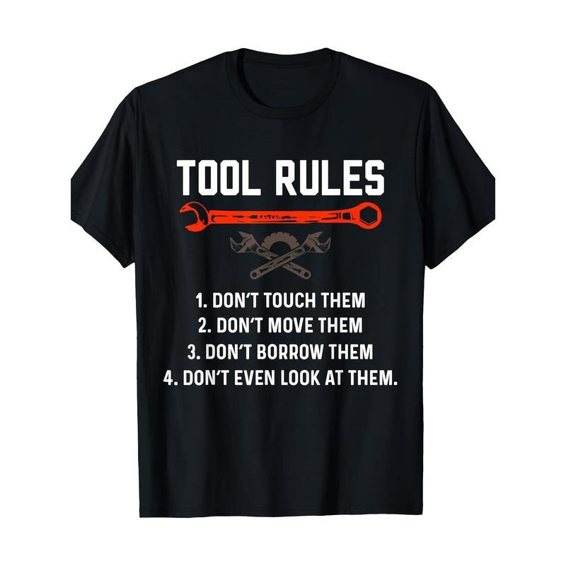 Funny Mechanic Tool Rules Auto Repair Car Mechanic Handyman T-Shirt - 220g made in usa Hoodie, Sweatshirt | UrbanDripWear.com
