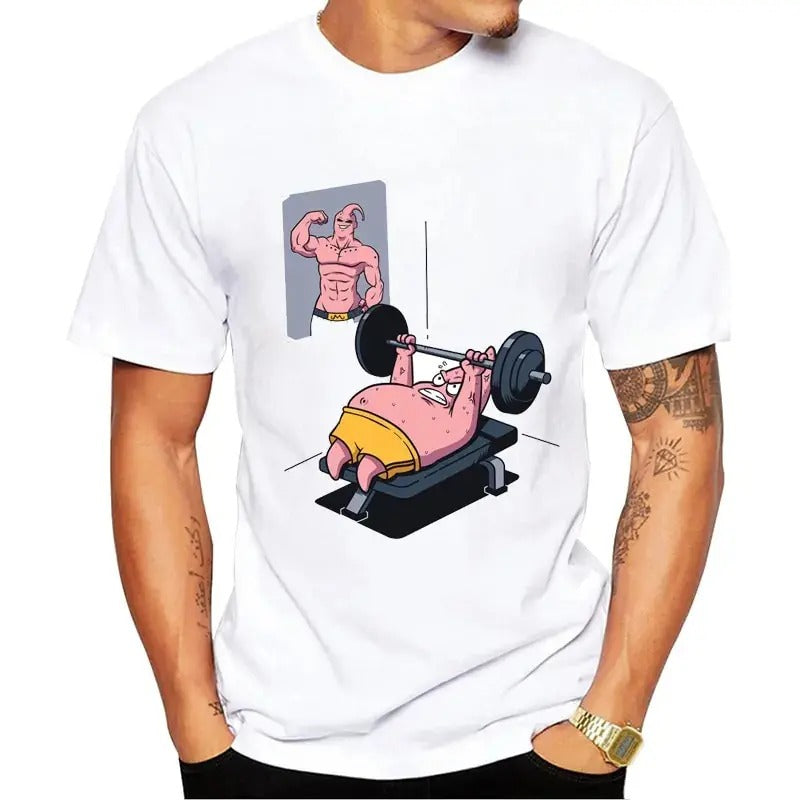 Funny Meme Shirt, Big Buu At Gym Meme T-Shirt Casual Classic Hoodie, Sweatshirt | UrbanDripWear.com