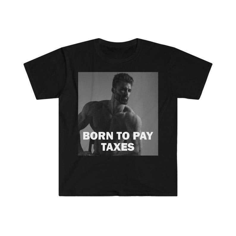 Funny Meme Shirt, Born To Pay Taxes Tee, Gift Unisex T-Shirt Hoodie, Sweatshirt | UrbanDripWear.com