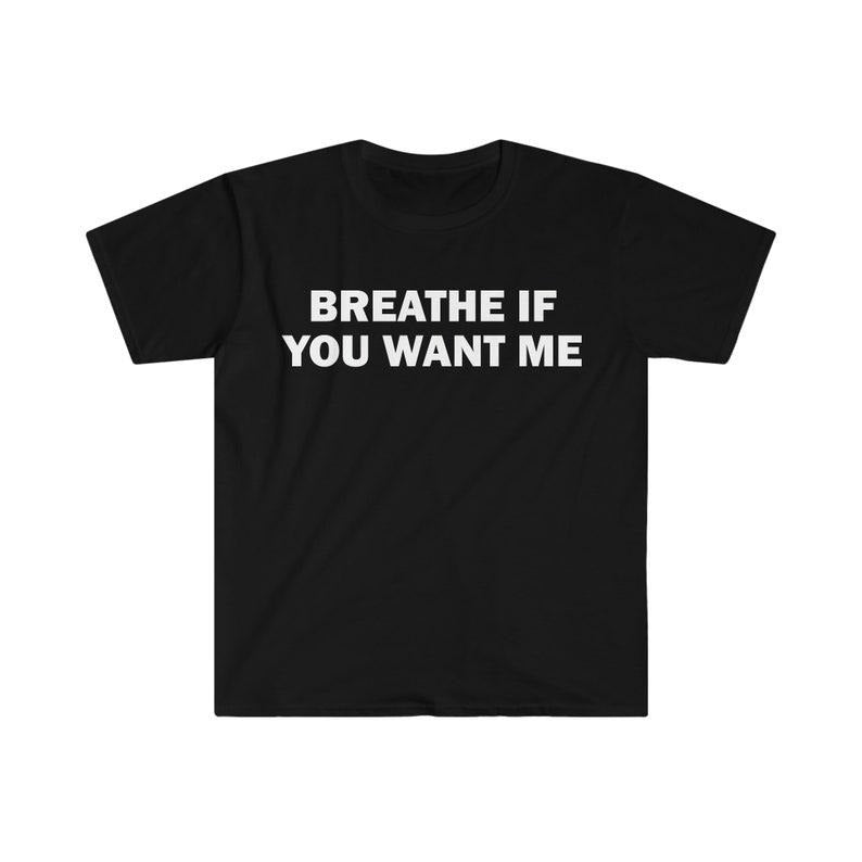 Funny Meme Shirt, Breathe If You Want Me Tee, Gift Unisex T-Shirt Hoodie, Sweatshirt | UrbanDripWear.com