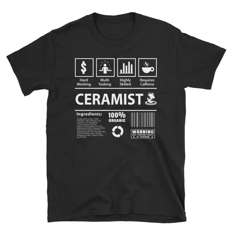 Funny Meme Shirt, Ceramist Cute Coffee Lover Tee, Gift Unisex T-Shirt Hoodie, Sweatshirt | UrbanDripWear.com